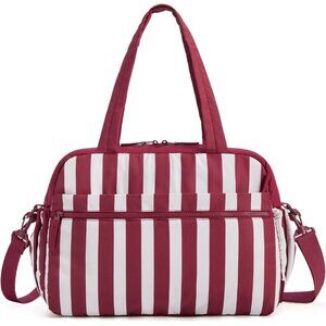 Women Peppermint Candy Imported Lightweight Water Resistant Gym Carry On Bag
